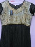 Attractive Party wear Net Anarkali Churidar Suit Zari Tilla Work (L) #5914